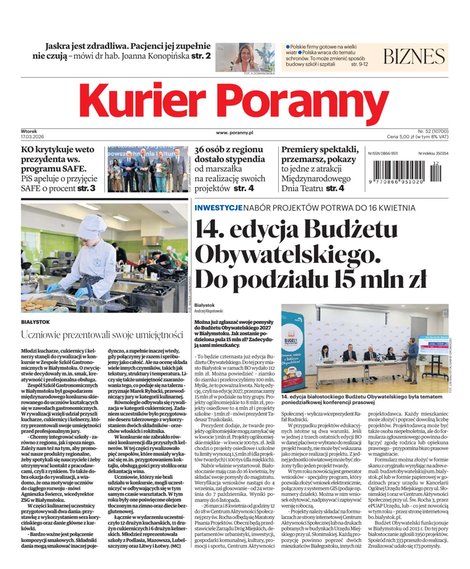 e-prasa: Kurier Poranny – e-wydanie – 52/2026
