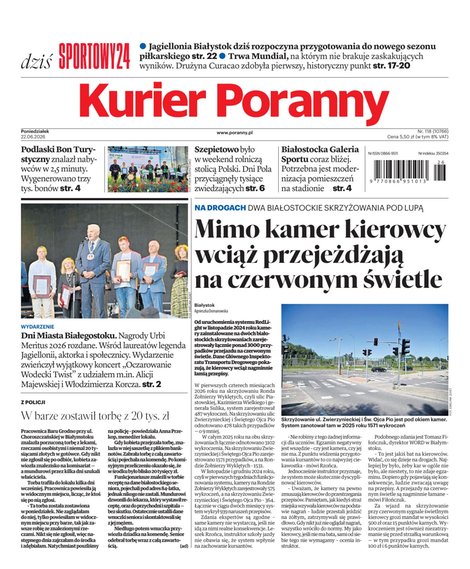 e-prasa: Kurier Poranny – e-wydanie – 118/2026