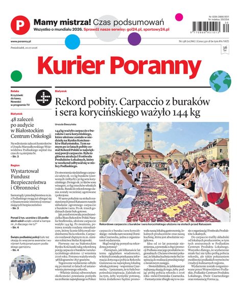 e-prasa: Kurier Poranny – e-wydanie – 138/2026