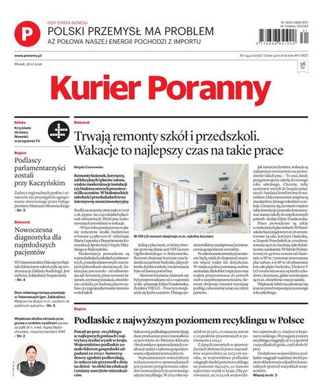e-prasa: Kurier Poranny – e-wydanie – 144/2026
