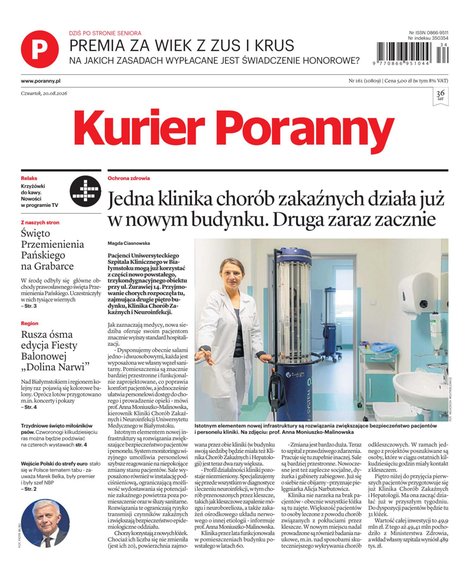 e-prasa: Kurier Poranny – e-wydanie – 161/2026