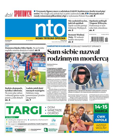 e-prasa: Nowa Trybuna Opolska – e-wydanie – 50/2026