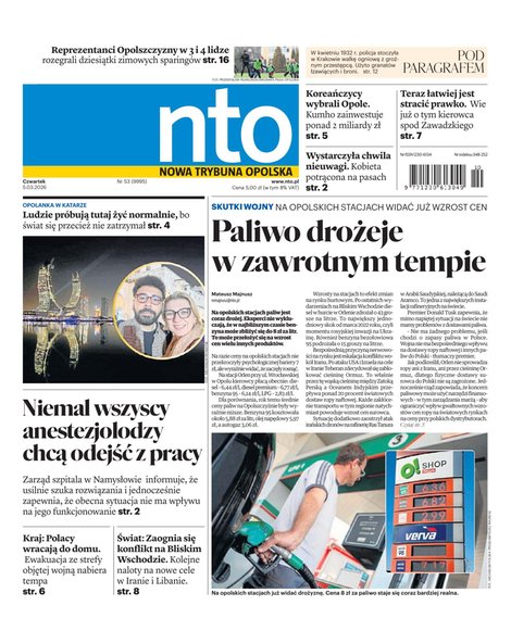 e-prasa: Nowa Trybuna Opolska – e-wydanie – 53/2026