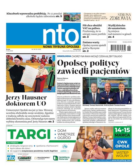 e-prasa: Nowa Trybuna Opolska – e-wydanie – 58/2026