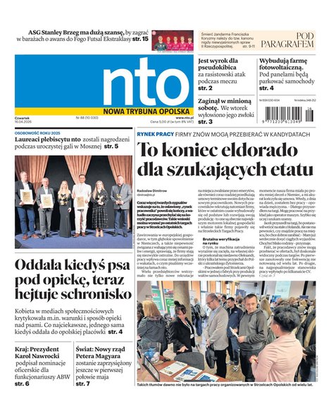 e-prasa: Nowa Trybuna Opolska – e-wydanie – 88/2026