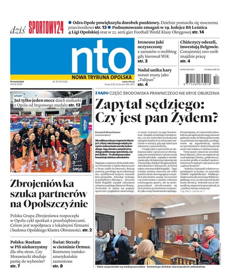 e-prasa: Nowa Trybuna Opolska – e-wydanie – 91/2026