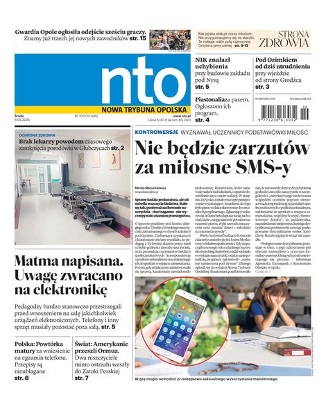 e-prasa: Nowa Trybuna Opolska – e-wydanie – 103/2026