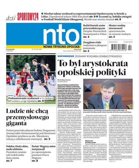 e-prasa: Nowa Trybuna Opolska – e-wydanie – 107/2026