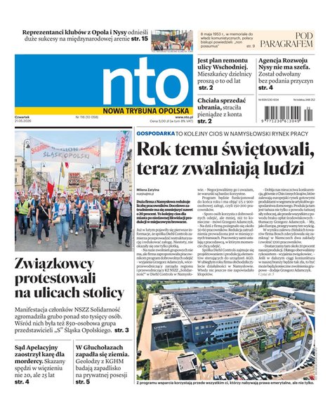 e-prasa: Nowa Trybuna Opolska – e-wydanie – 116/2026