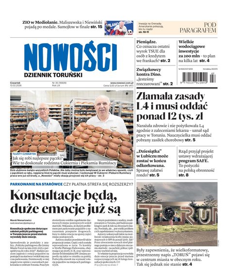 e-prasa: Nowości Dziennik Toruński – e-wydanie – 35/2026