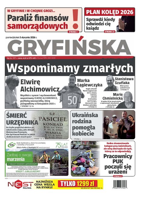 e-prasa: Gazeta Gryfińska – e-wydawnia – 1/2026
