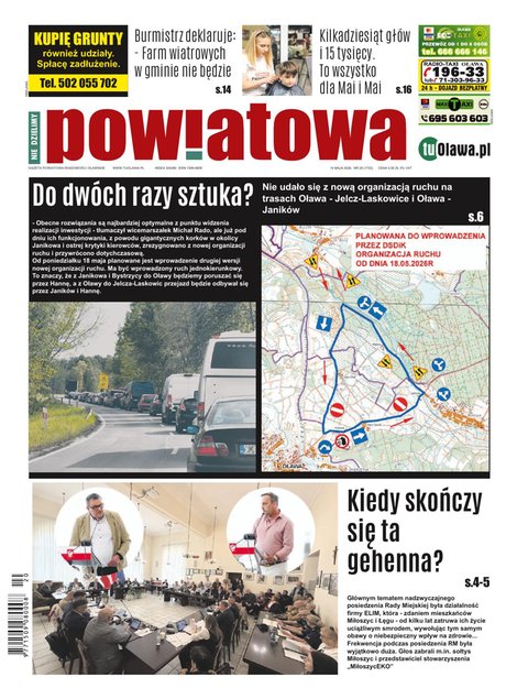 e-prasa: Gazeta Powiatowa - Wiadomości Oławskie – e-wydania – 20/2026