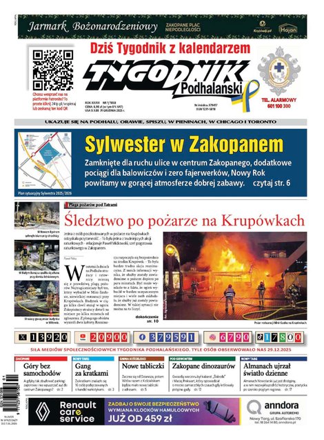 e-prasa: Tygodnik Podhalański – e-wydanie – 1/2026