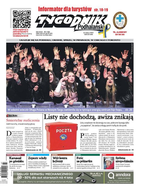 e-prasa: Tygodnik Podhalański – e-wydanie – 7/2026
