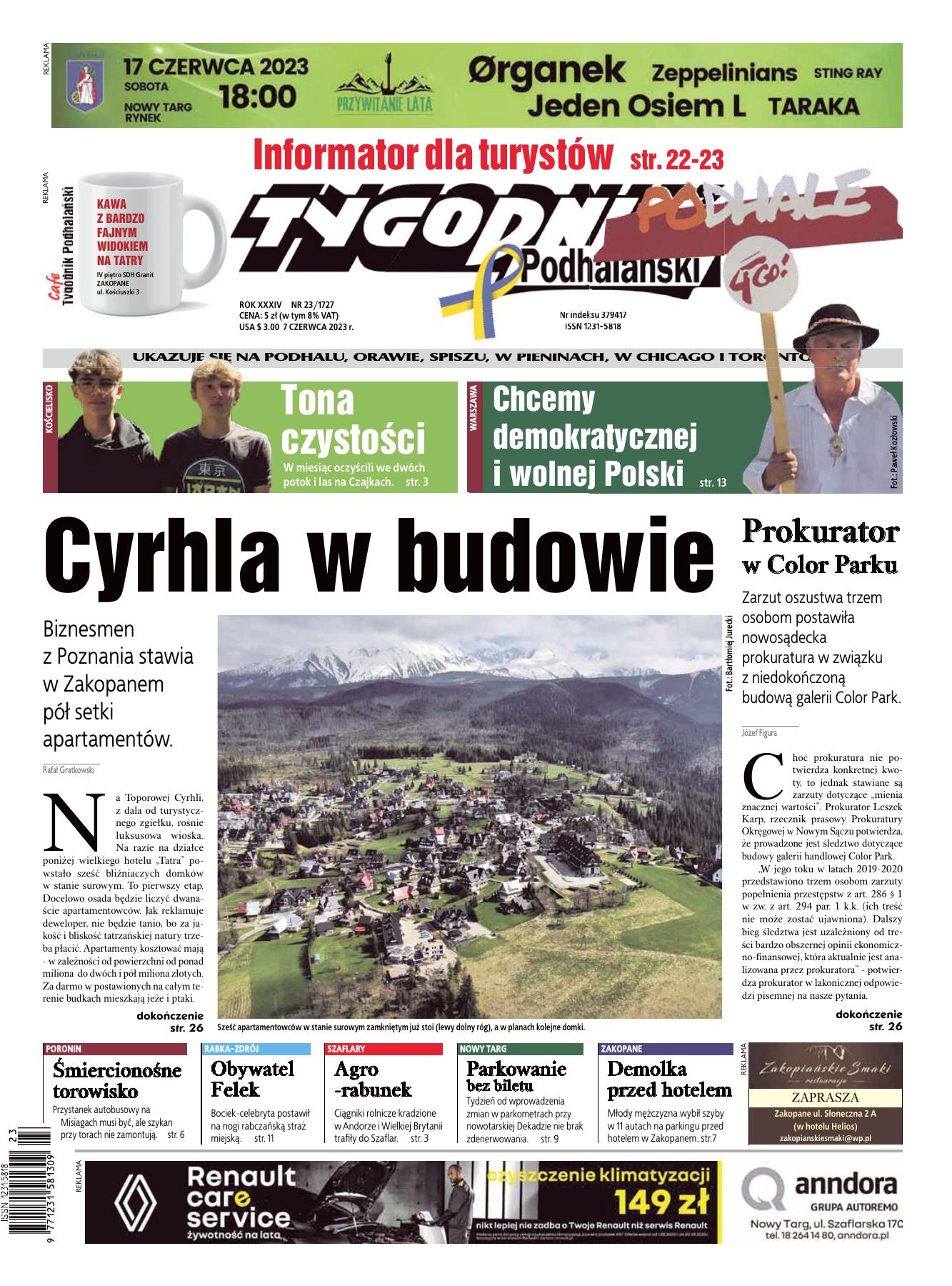 Tygodnik Podhalański – e-wydanie – 23/2023 - NEXTO.PL 
