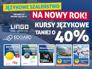 NOWOROCZNA WYPRZEDAŻ - KURSY JĘZYKOWE PDF i MP3 (ponad 260 tytułów) aż 40% TANIEJ!